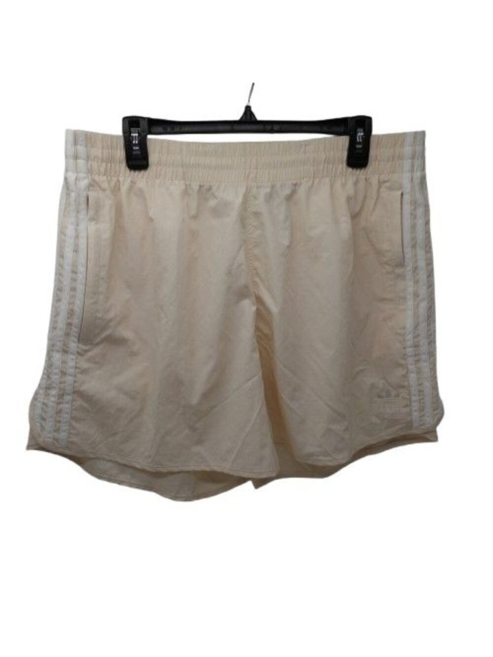 NWOT Adidas 5" Sprinter Shorts Sz XL Cream Beige 3-Stripes Athletic Training